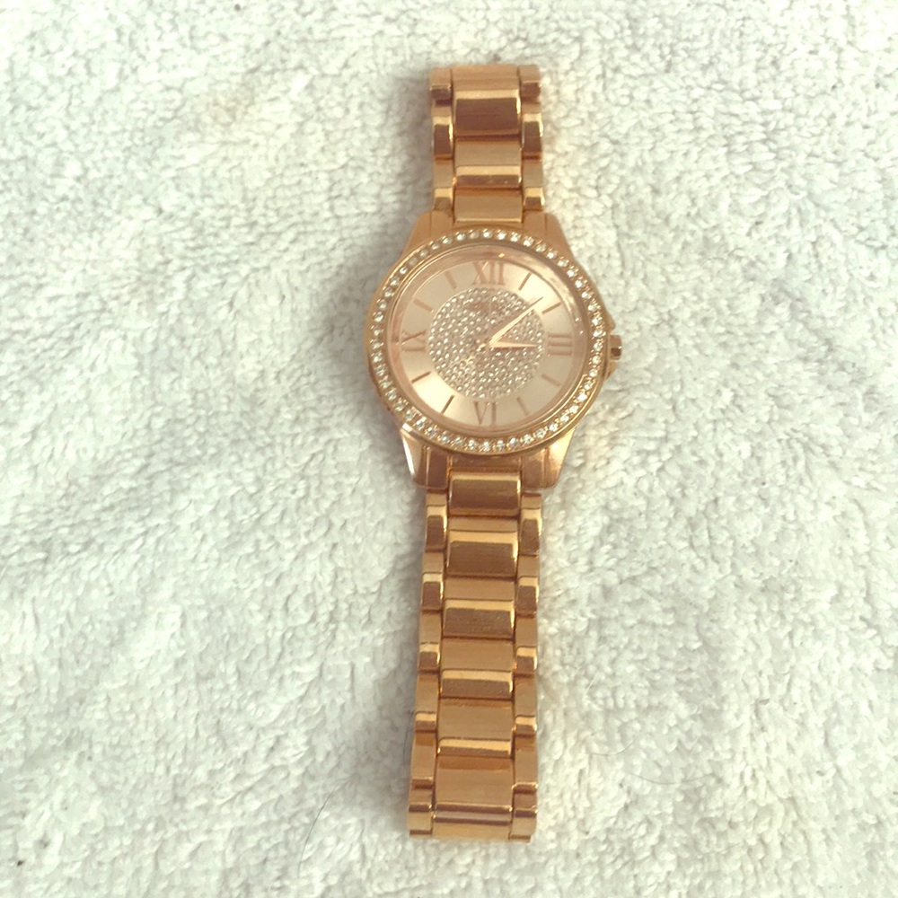 Rose gold watch